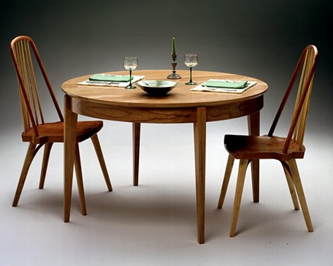 خرید میز ناهار خوری گرد چوبی + قیمت فروش استثنایی