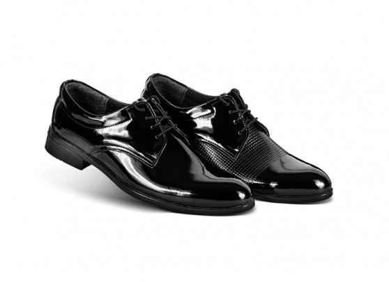 خرید و قیمت کفش چرم ورنی مردانه + فروش صادراتی