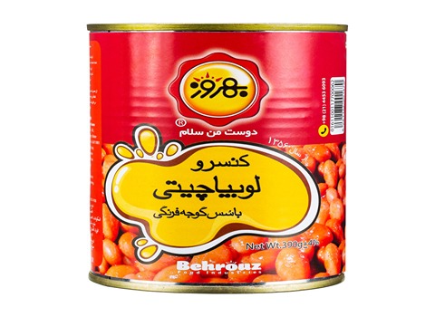 خرید و قیمت کنسرو لوبیا چیتی در سس گوجه فرنگی + فروش عمده