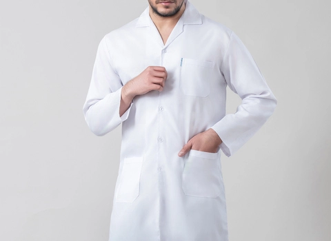 خرید روپوش سفید مردانه + قیمت فروش استثنایی