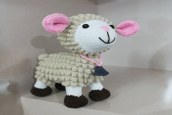 خرید و فروش عروسک گوسفند بافتنی با شرایط فوق العاده