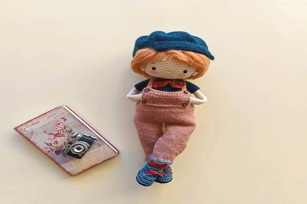خرید عروسک بافتنی پسرانه + قیمت فروش استثنایی