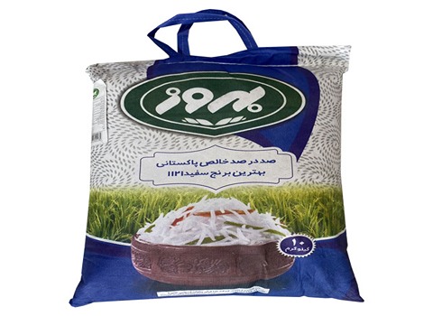خرید برنج پاکستانی بهروز ۱۰ کیلو گرمی + قیمت فروش استثنایی