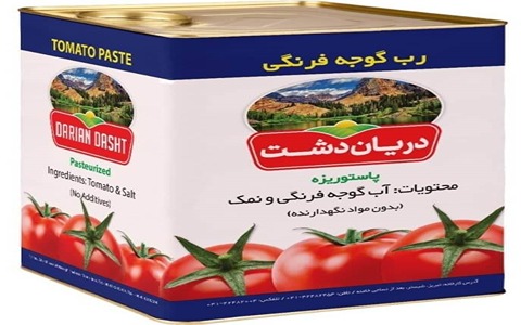 خرید رب گوجه فرنگی دریان دشت + قیمت فروش استثنایی