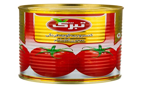 خرید و قیمت رب گوجه فرنگی تبرک 800 گرمی + فروش عمده