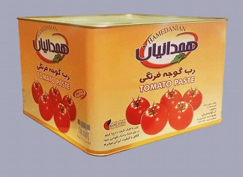 خرید و قیمت رب گوجه فرنگی همدانیان 9 کیلویی + فروش صادراتی