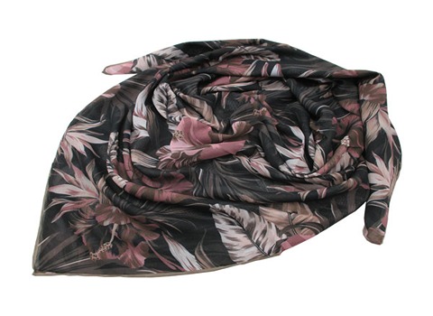 خرید روسری کرپ حریر طرح دار + قیمت فروش استثنایی