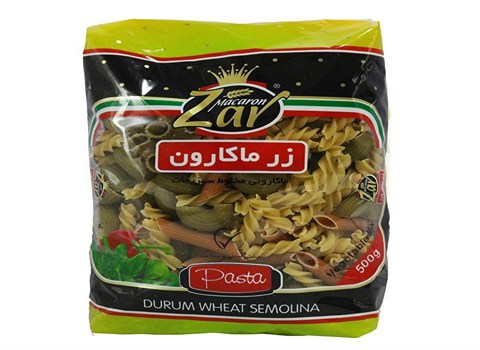 خرید و قیمت ماکارونی شکل دار زر ماکارون + فروش صادراتی