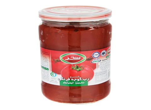 خرید و قیمت رب گوجه فرنگی سحر شیشه ای + فروش صادراتی