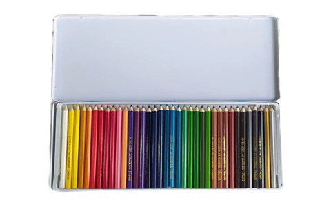 قیمت خرید مداد رنگی ۳۶ رنگ فلزی + فروش ویژه