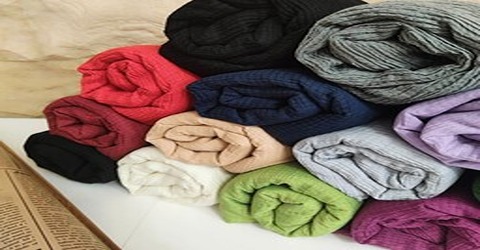 خرید روسری نخی رنگی ساده + قیمت فروش استثنایی