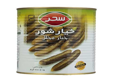 خرید و قیمت خیارشور قوطی سحر + فروش صادراتی