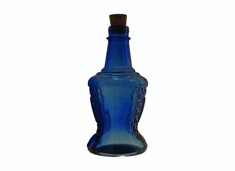قیمت خرید بطری آب شیشه ای آبی رنگ + فروش ویژه