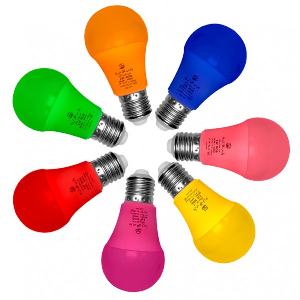 قیمت خرید لامپ‌ ال‌ای‌دی رنگی  عمده به صرفه و ارزان