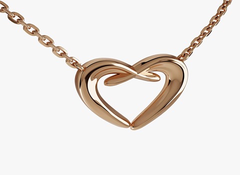 خرید گردنبند طلا طرح قلب + قیمت فروش استثنایی