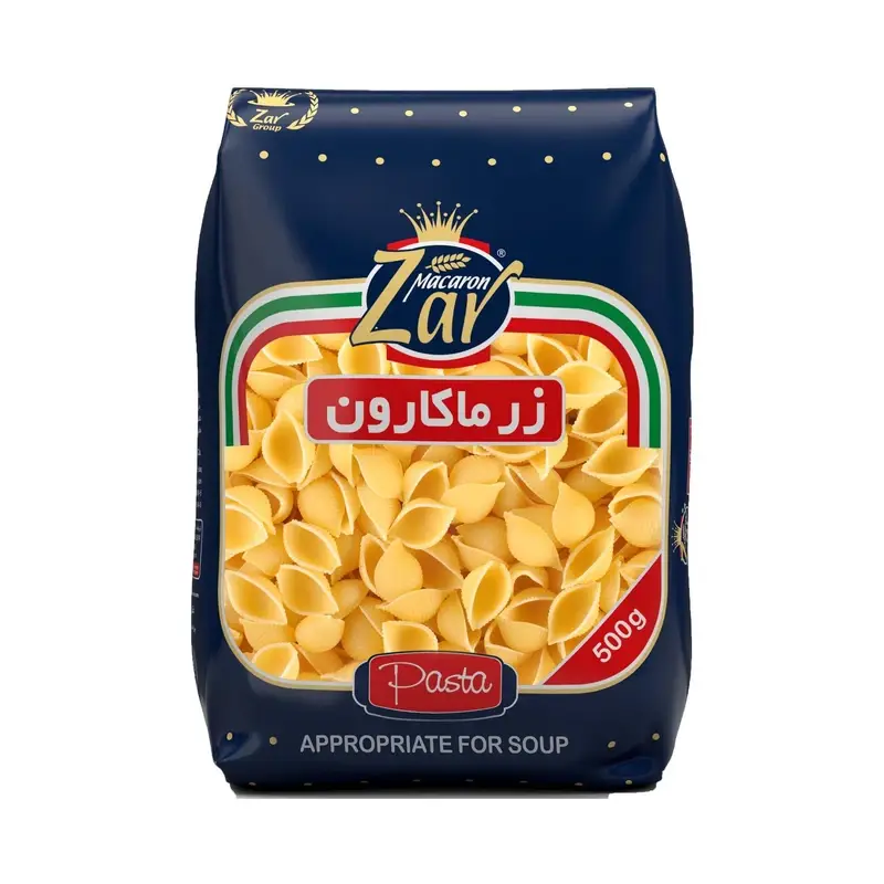 خرید و قیمت ماکارونی گوش ماهی زر ماکارون + فروش عمده