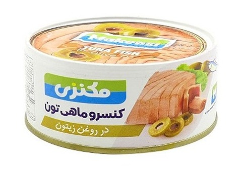 قیمت خرید تن ماهی مکنزی در روغن زیتون عمده به صرفه و ارزان