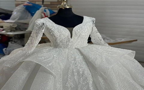 قیمت خرید لباس عروس شاین دار + فروش ویژه