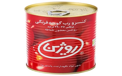 خرید و قیمت رب گوجه فرنگی 800 گرمی روژین + فروش عمده