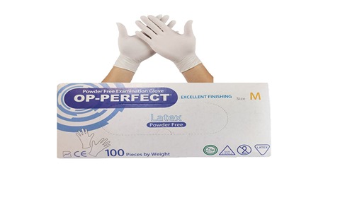 قیمت خرید دستکش لاتکس بدون پودر op perfect با فروش عمده