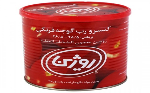 خرید و قیمت رب گوجه فرنگی روژین تاک + فروش عمده