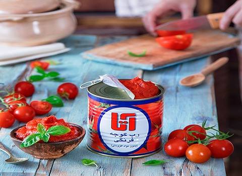 فروش رب گوجه آتا + قیمت خرید به صرفه