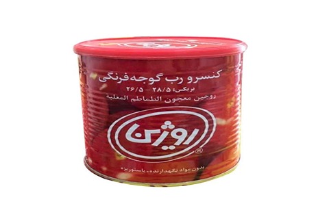 قیمت خرید رب گوجه فرنگی روژین 800 گرمی عمده به صرفه و ارزان