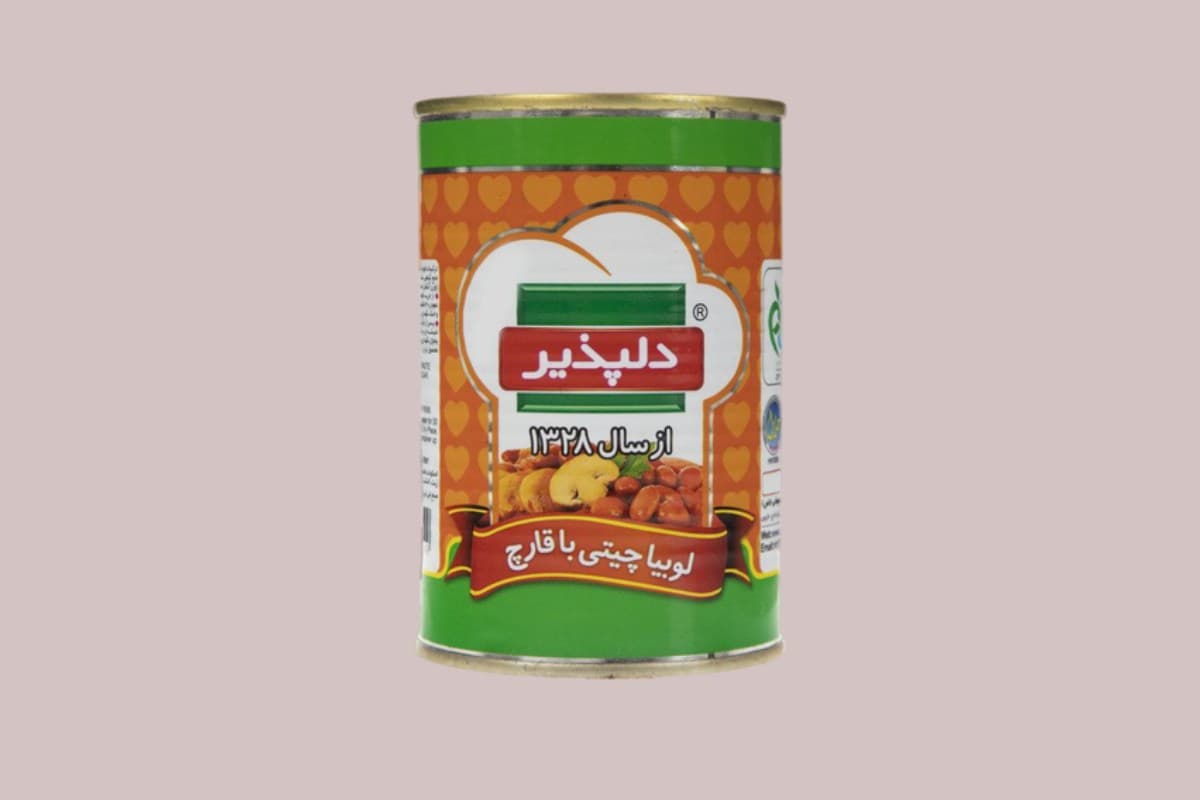 خرید و قیمت کنسرو لوبیا چیتی با قارچ دلپذیر + فروش صادراتی