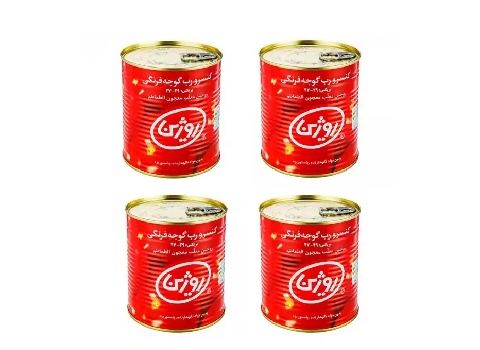 خرید رب گوجه فرنگی روژین 800 گرمی + قیمت فروش استثنایی