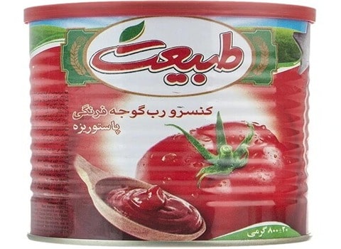 فروش رب گوجه فرنگی طبیعت + قیمت خرید به صرفه