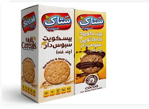 خرید و قیمت بیسکویت سبوس دار چند غله ستاک + فروش صادراتی