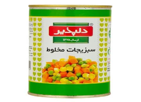 قیمت خرید کنسرو سبزیجات دلپذیر + فروش ویژه