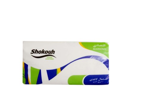 فروش دستمال کاغذی شکوه 100 برگ دولایه + قیمت خرید به صرفه