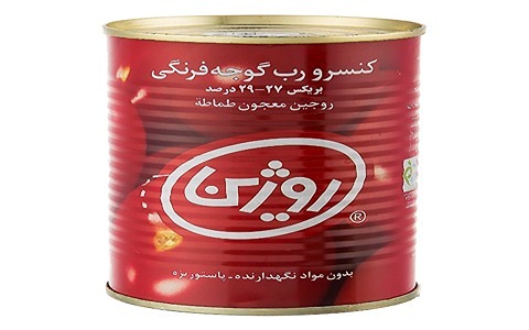 خرید و قیمت رب گوجه فرنگی روژین + فروش عمده