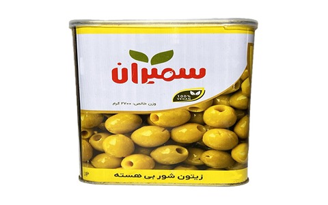 خرید زیتون شور بدون هسته ممتاز سمیران 2600 گرم + قیمت فروش استثنایی