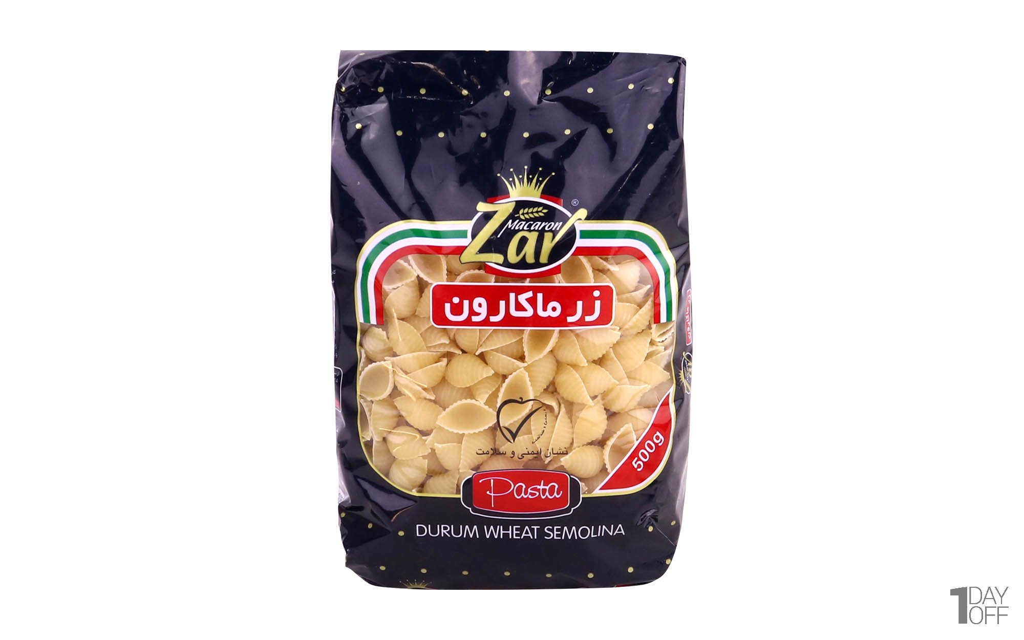 خرید و قیمت ماکارونی شلز زر ماکارون + فروش عمده
