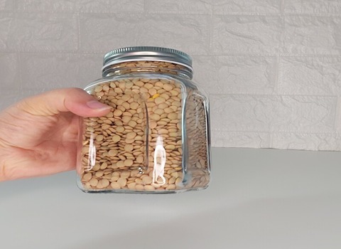 جار شیشه ای مربعی + قیمت خرید به صرفه