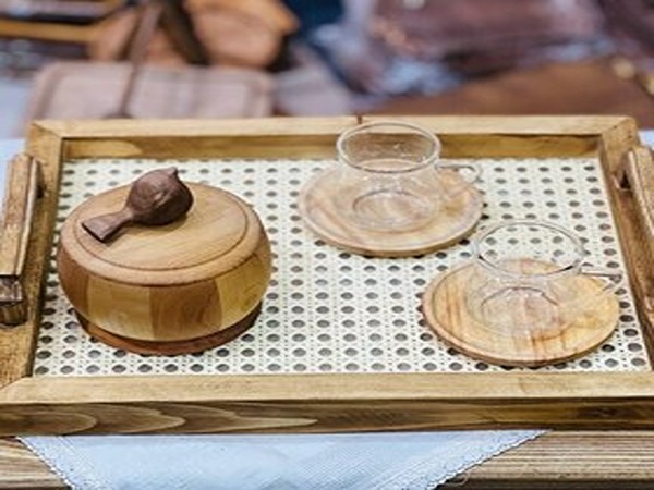 خرید و قیمت سینی چوبی کف حصیری + فروش عمده
