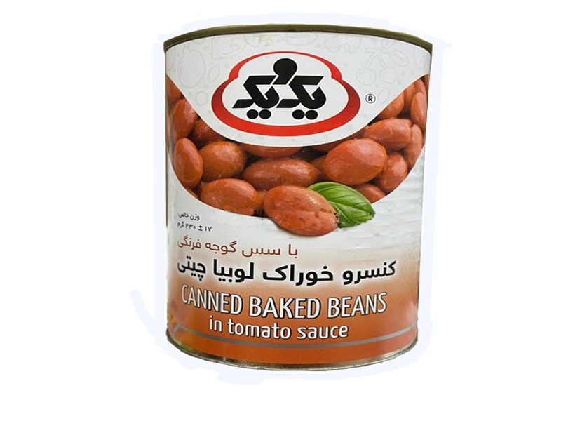 فروش کنسرو خوراک لوبیا چیتی یک و یک + قیمت خرید به صرفه