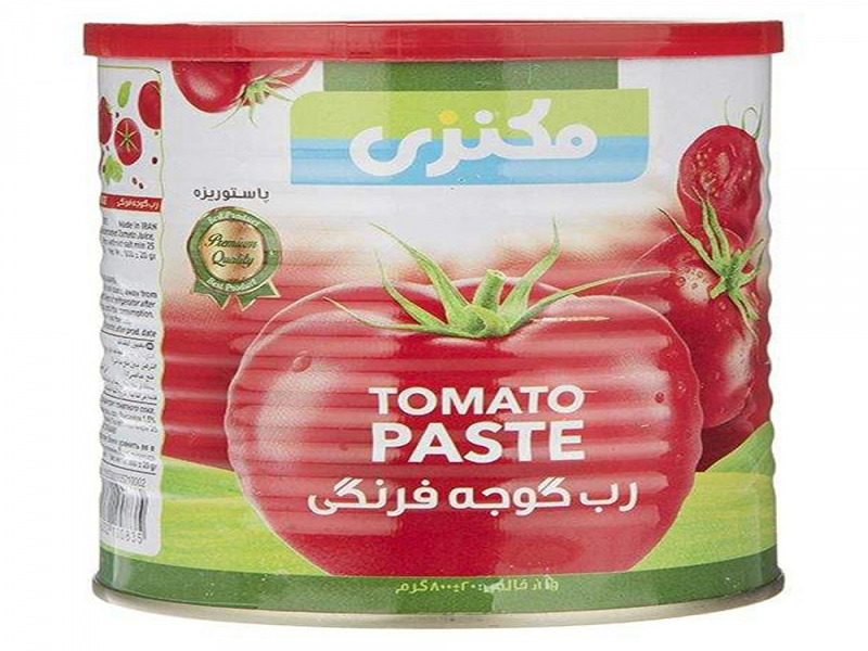 قیمت خرید رب گوجه فرنگی مکنزی با فروش عمده