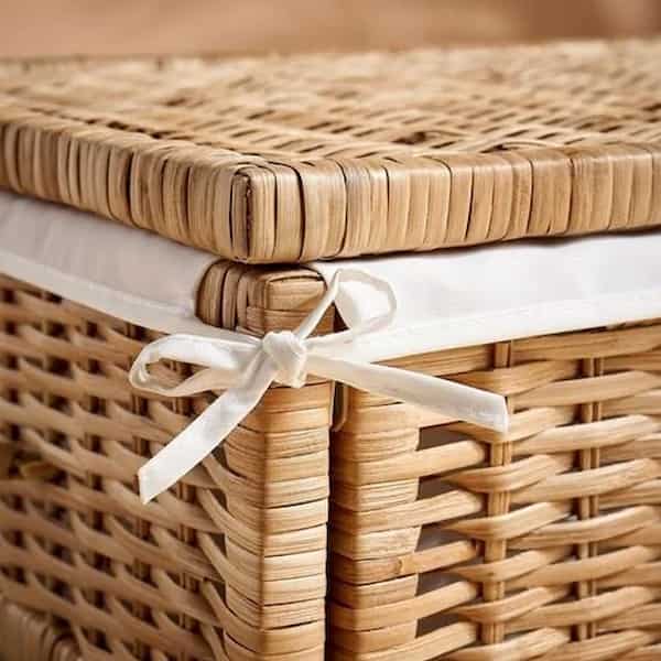 قیمت خرید سبد لباس حصیری با فروش عمده