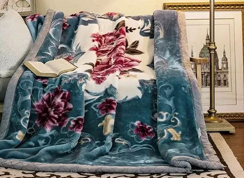 قیمت خرید پتو دونفره گل برجسته نرمینه عمده به صرفه و ارزان