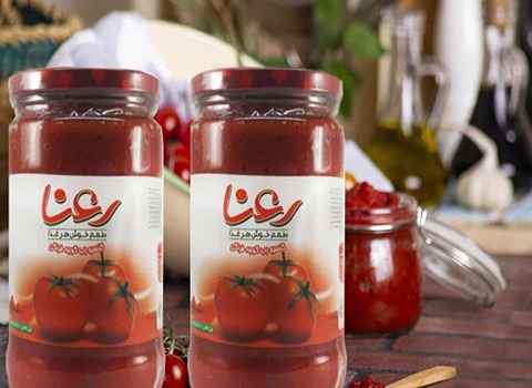 خرید رب گوجه فرنگی شیشه ای رعنا + قیمت فروش استثنایی