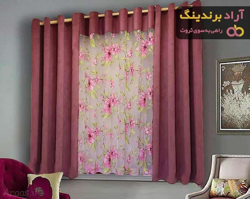 قیمت خرید پارچه پرده ای حریر گلدار با فروش عمده