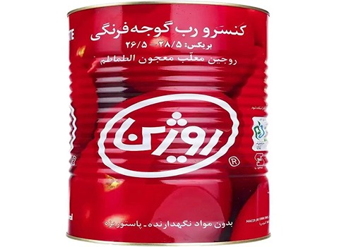 فروش رب گوجه فرنگی روژین ۸۰۰ گرمی + قیمت خرید به صرفه