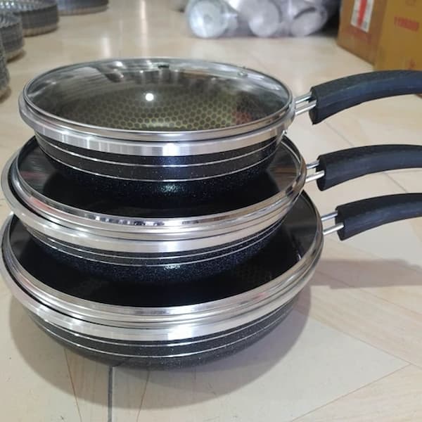 خرید و قیمت ماهیتابه تک دسته زنبوری + فروش عمده