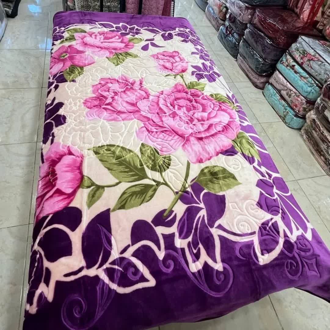 صادرات پرسود پتو یک نفره لاله مدل زنبق