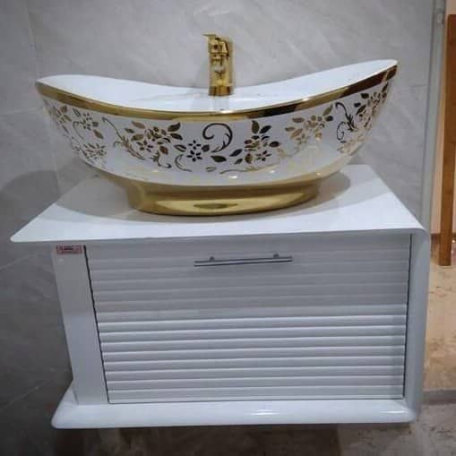 روشویی کابینتی طرح دار