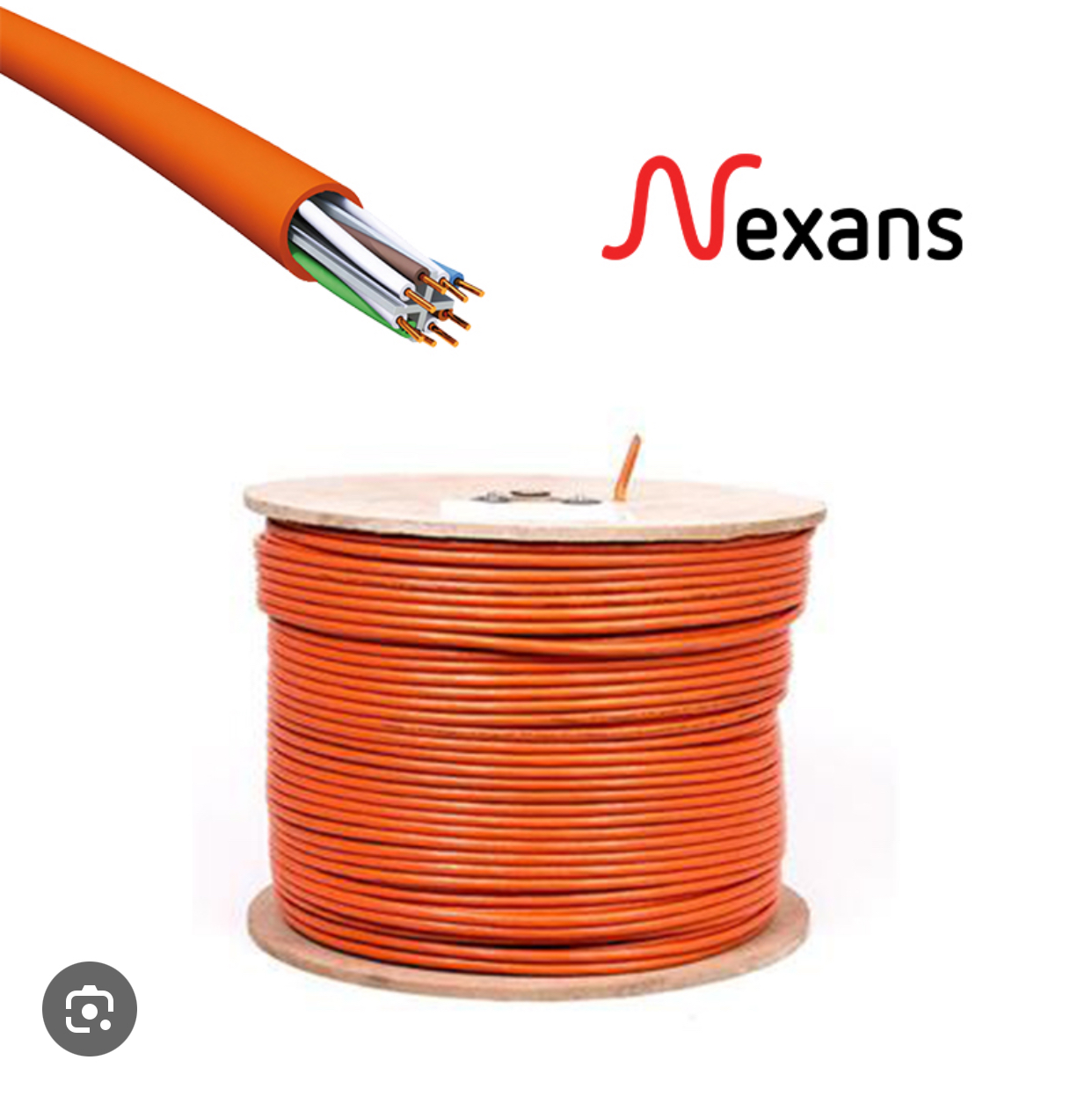 کابل شبکه cat6 sftp با مغزی ٠/۵۵ با تست پرمننت