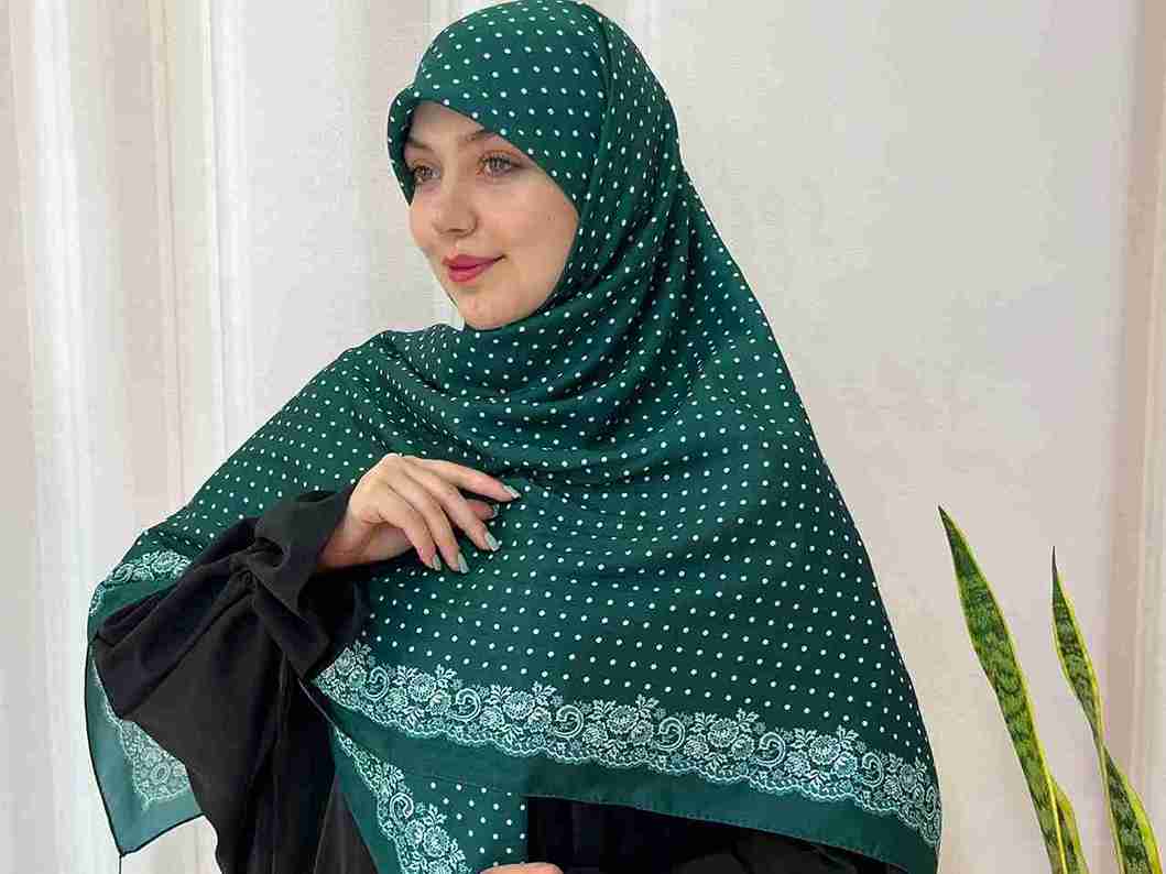 خرید و قیمت روسری نخی خال خالی + فروش عمده